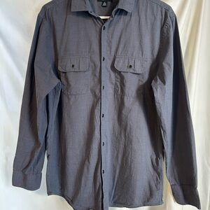 Alfani Charcoal Cotton Long Sleeve Shirt